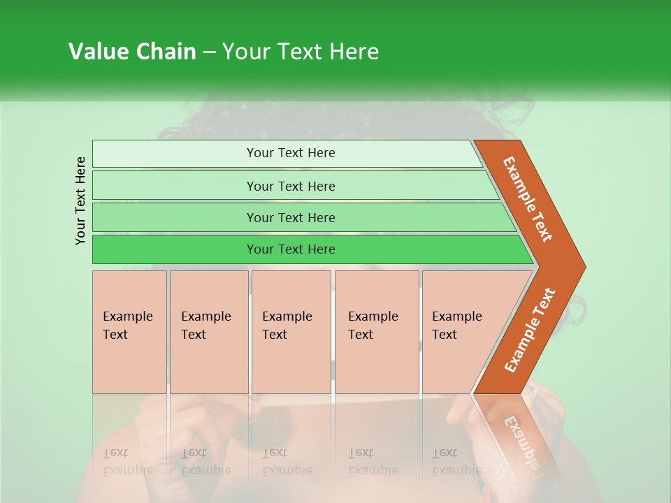 A Woman Holding A Card With A Smiley Face On It PowerPoint Template