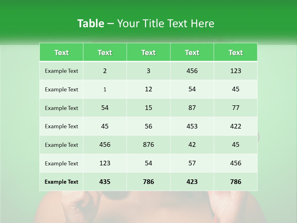 A Woman Holding A Card With A Smiley Face On It PowerPoint Template