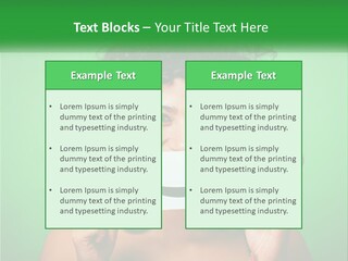 A Woman Holding A Card With A Smiley Face On It PowerPoint Template