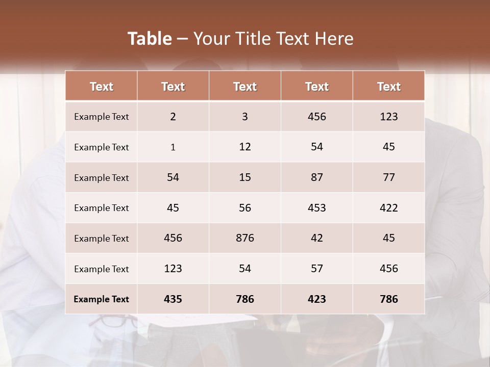 A Group Of People Sitting Around A Table Looking At A Tablet PowerPoint Template