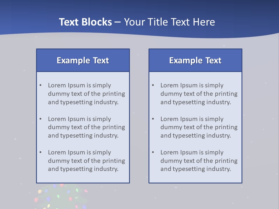 A Christmas Tree In The Snow With A Star On Top Of It PowerPoint Template