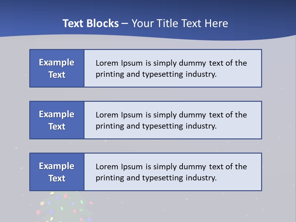A Christmas Tree In The Snow With A Star On Top Of It PowerPoint Template