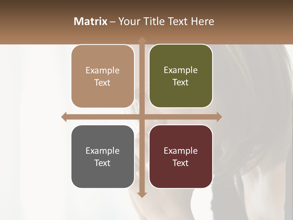 A Woman Holding Her Hand To Her Face PowerPoint Template