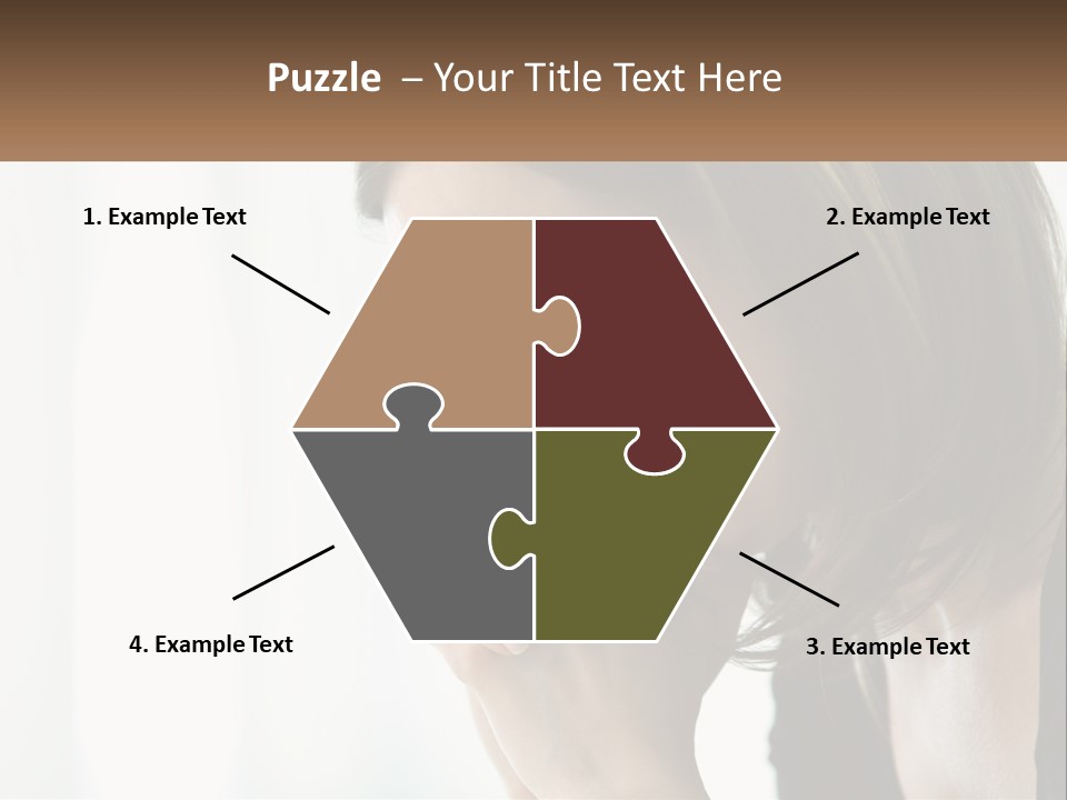 A Woman Holding Her Hand To Her Face PowerPoint Template