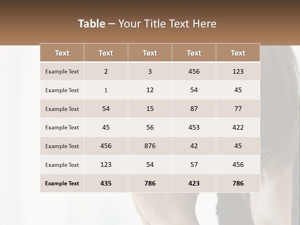 A Woman Holding Her Hand To Her Face PowerPoint Template