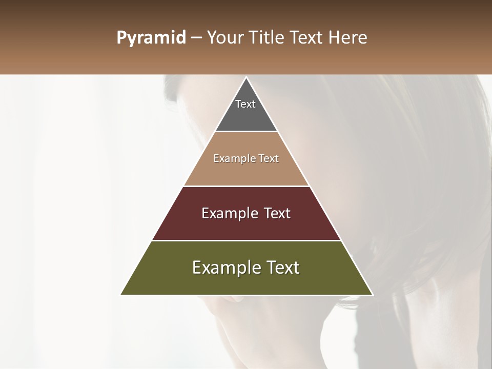 A Woman Holding Her Hand To Her Face PowerPoint Template