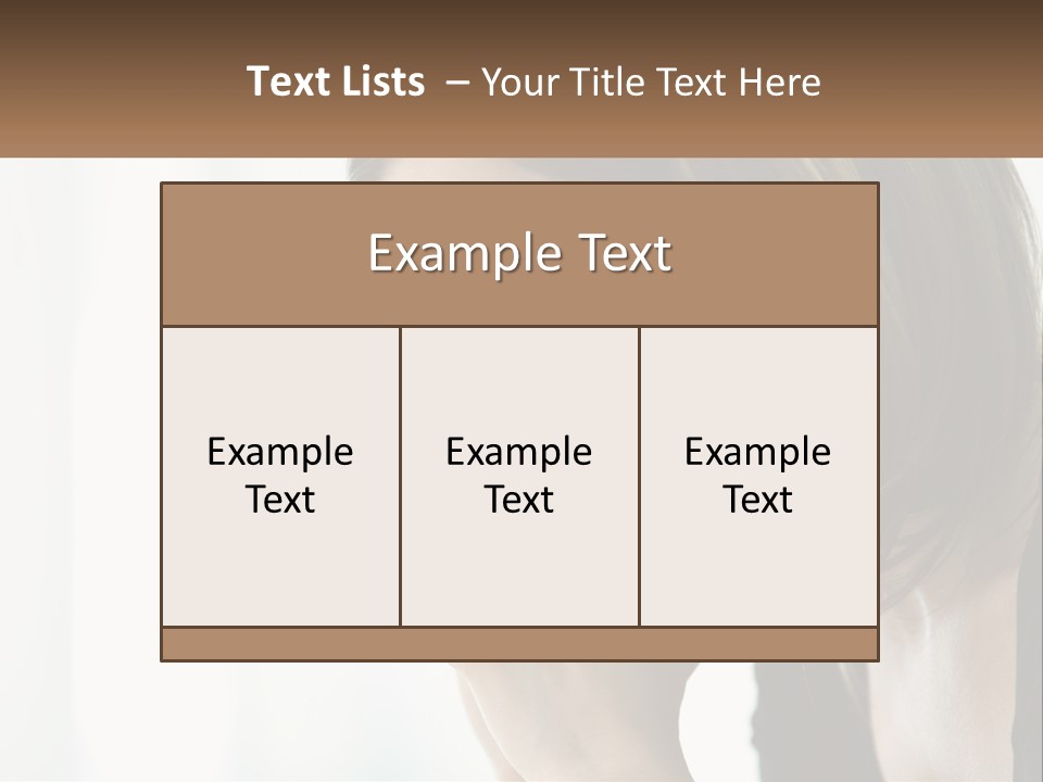 A Woman Holding Her Hand To Her Face PowerPoint Template