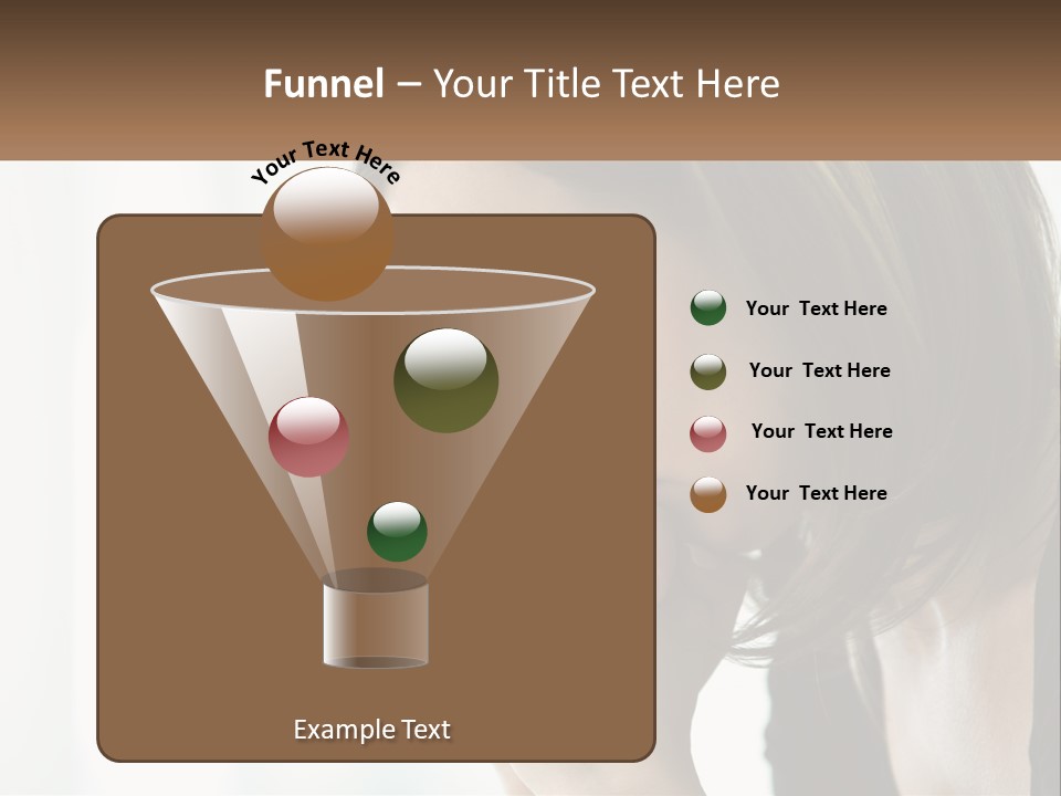 A Woman Holding Her Hand To Her Face PowerPoint Template