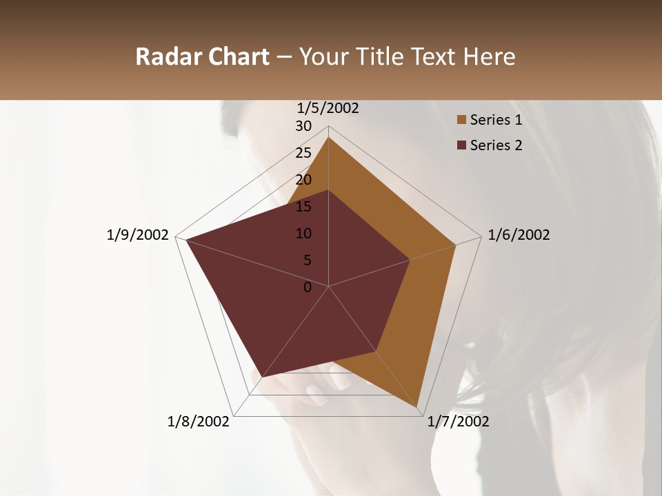 A Woman Holding Her Hand To Her Face PowerPoint Template
