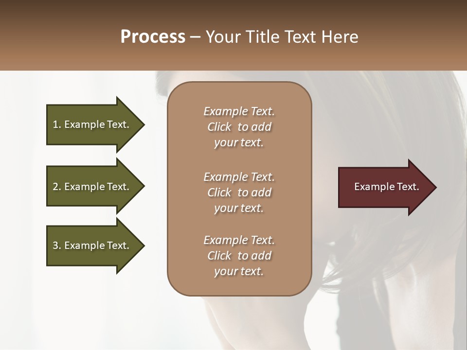 A Woman Holding Her Hand To Her Face PowerPoint Template