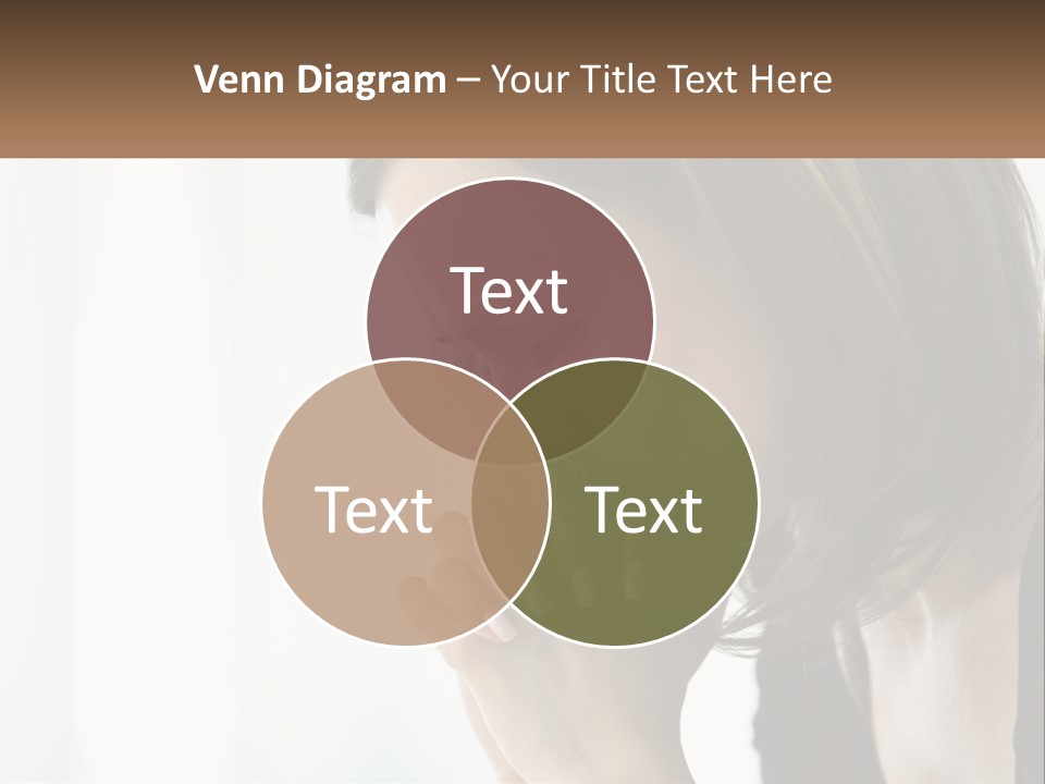 A Woman Holding Her Hand To Her Face PowerPoint Template