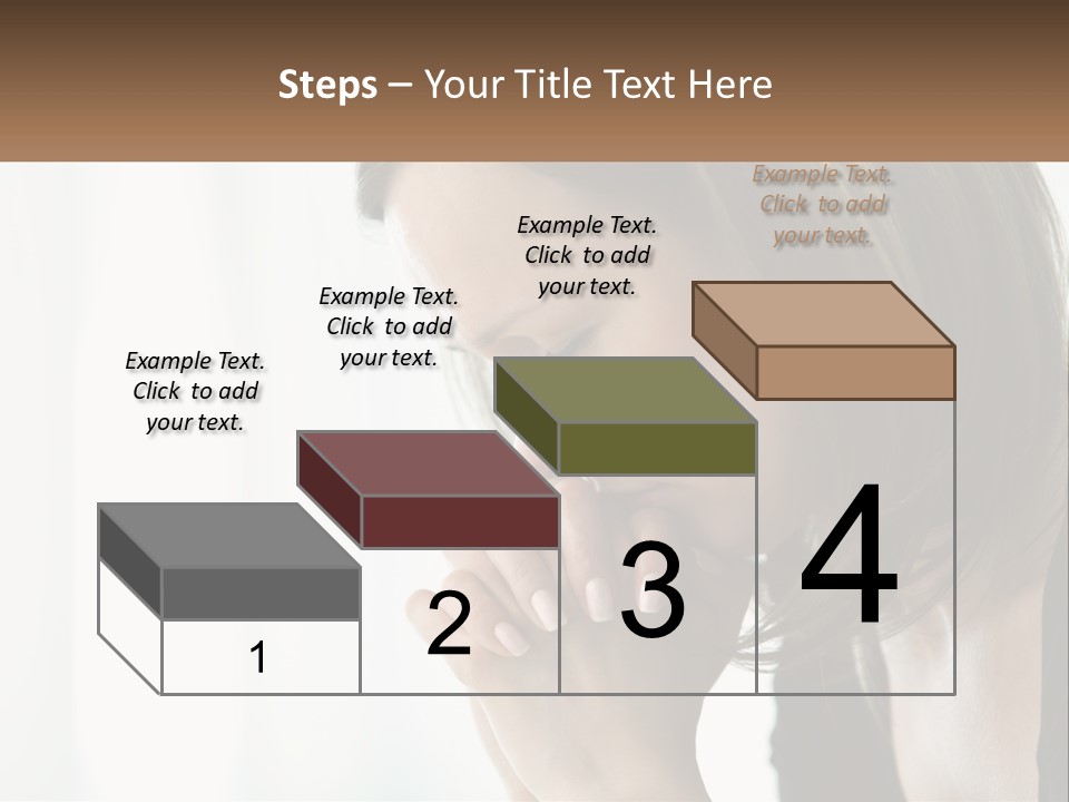 A Woman Holding Her Hand To Her Face PowerPoint Template