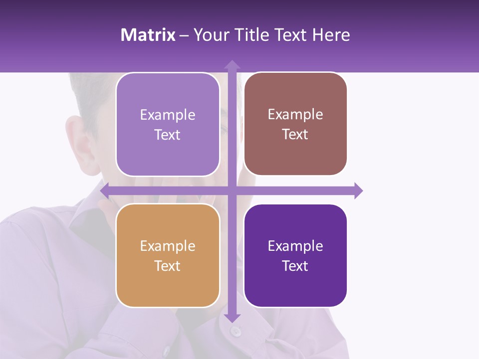 A Young Boy Is Holding His Hands To His Mouth PowerPoint Template