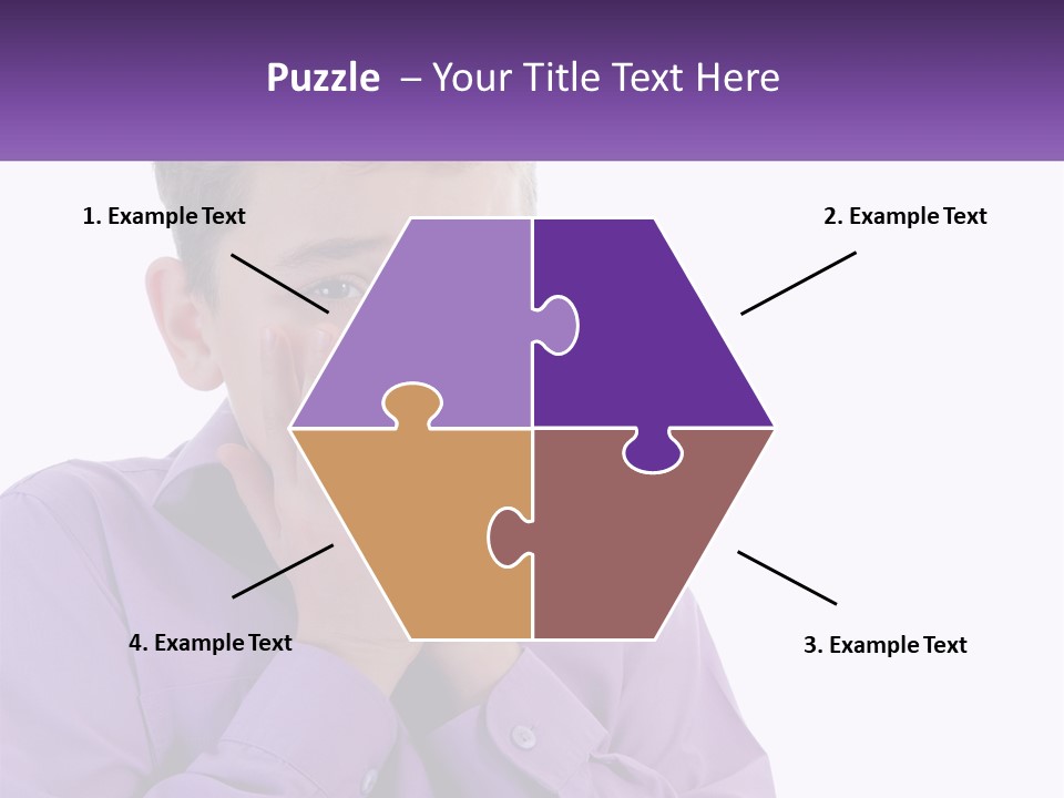 A Young Boy Is Holding His Hands To His Mouth PowerPoint Template