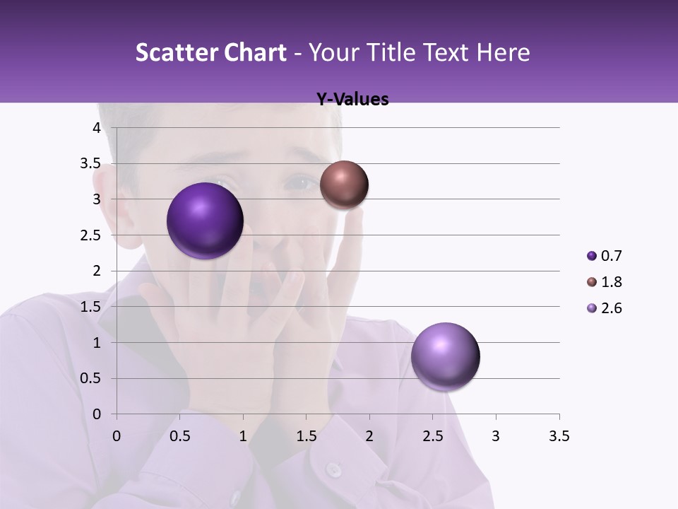 A Young Boy Is Holding His Hands To His Mouth PowerPoint Template
