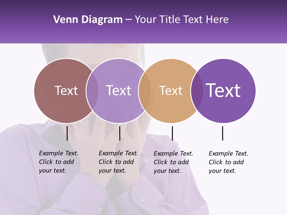 A Young Boy Is Holding His Hands To His Mouth PowerPoint Template