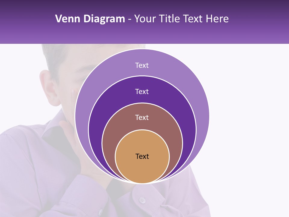 A Young Boy Is Holding His Hands To His Mouth PowerPoint Template
