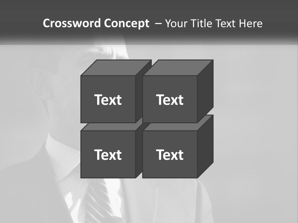 A Black And White Photo Of The President Of The United States PowerPoint Template