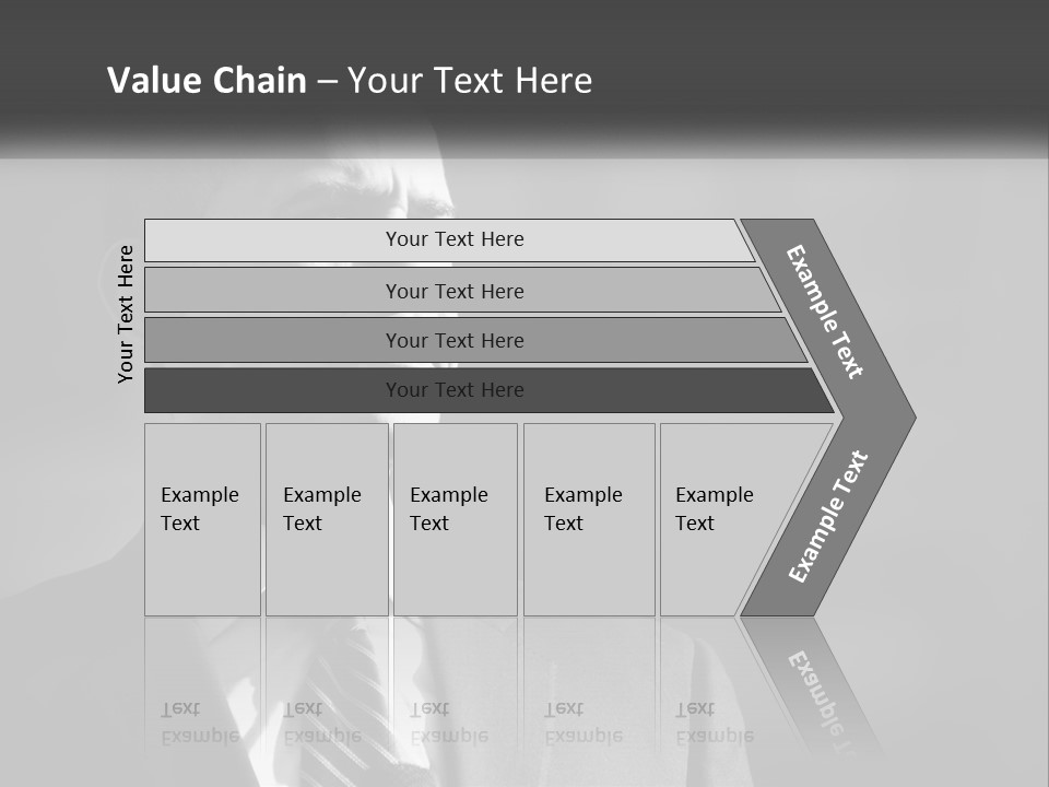 A Black And White Photo Of The President Of The United States PowerPoint Template