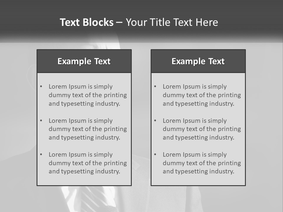 A Black And White Photo Of The President Of The United States PowerPoint Template