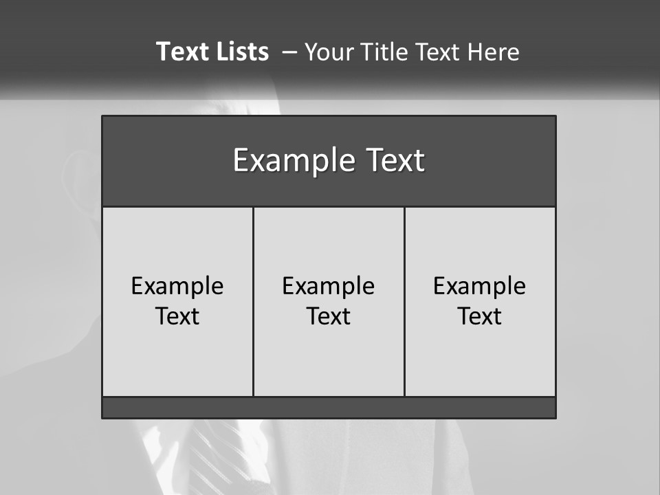 A Black And White Photo Of The President Of The United States PowerPoint Template