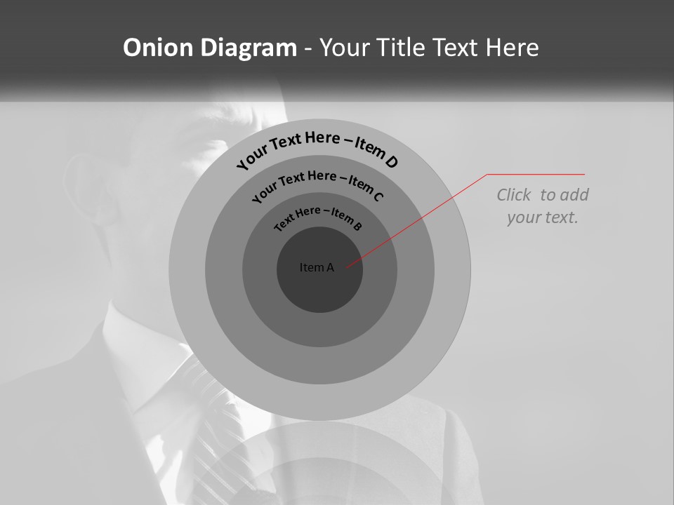 A Black And White Photo Of The President Of The United States PowerPoint Template