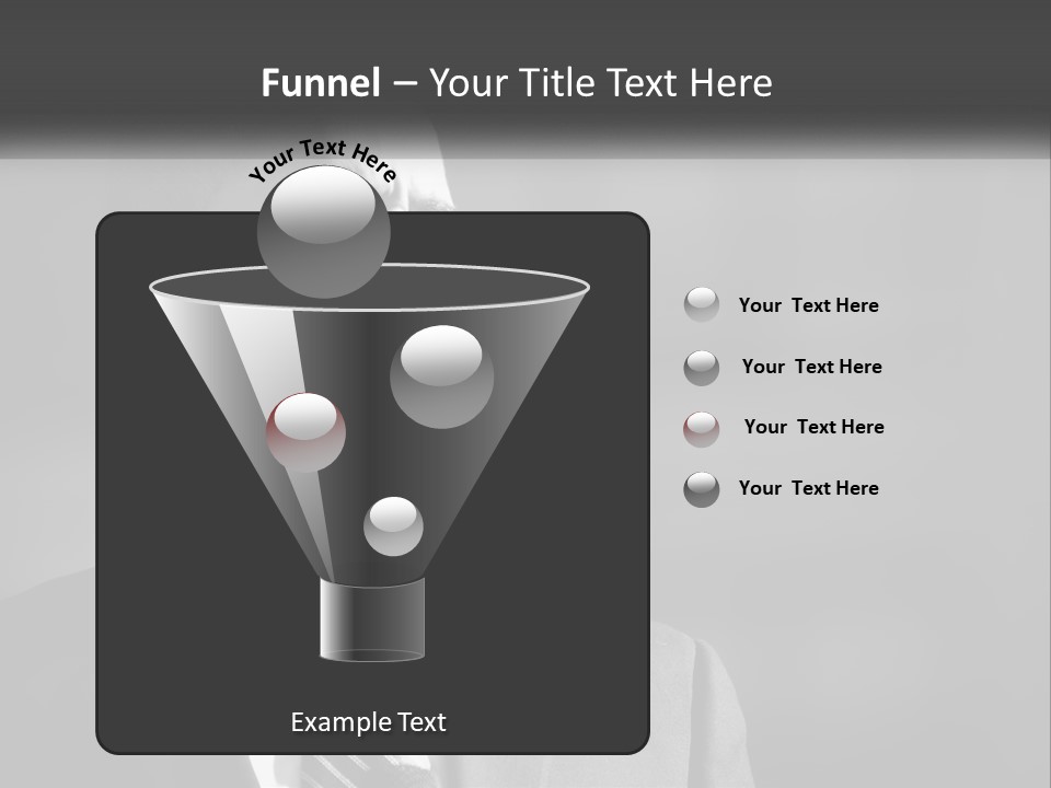A Black And White Photo Of The President Of The United States PowerPoint Template