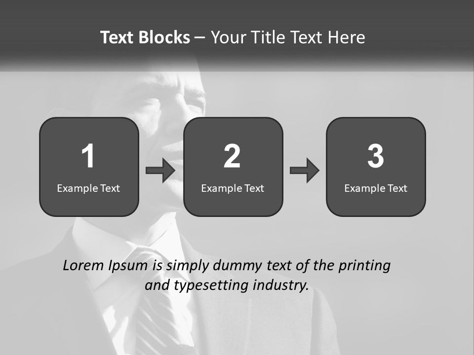 A Black And White Photo Of The President Of The United States PowerPoint Template