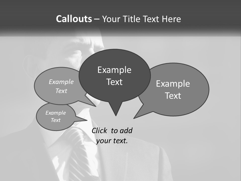 A Black And White Photo Of The President Of The United States PowerPoint Template