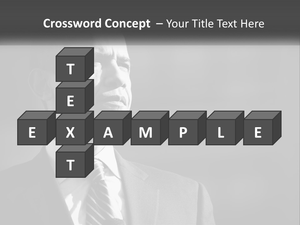 A Black And White Photo Of The President Of The United States PowerPoint Template