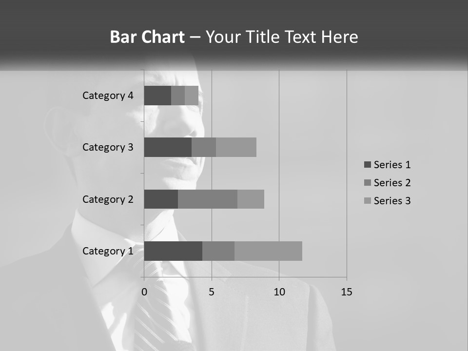 A Black And White Photo Of The President Of The United States PowerPoint Template