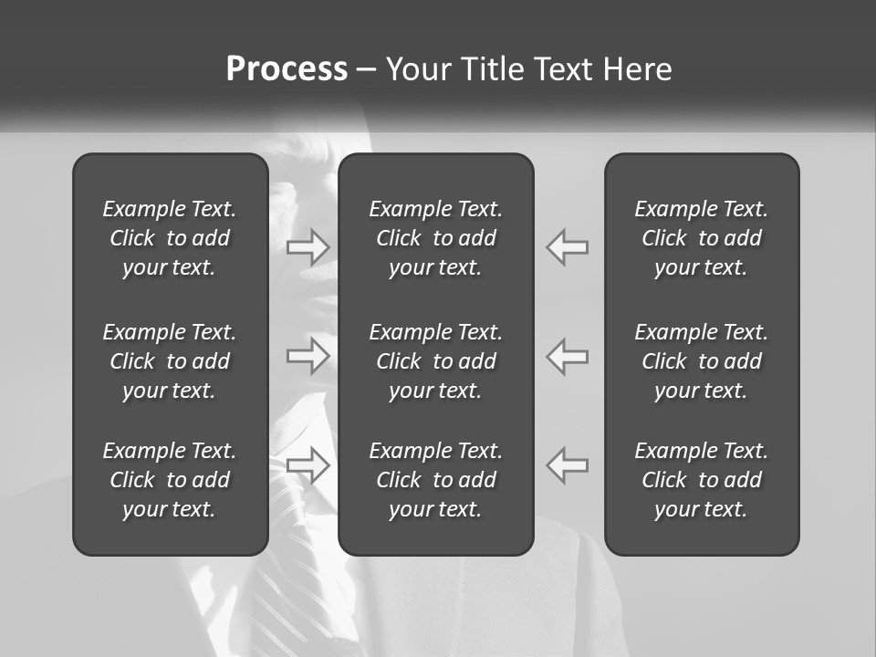 A Black And White Photo Of The President Of The United States PowerPoint Template