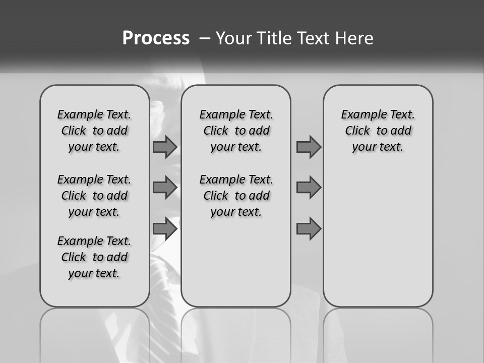 A Black And White Photo Of The President Of The United States PowerPoint Template