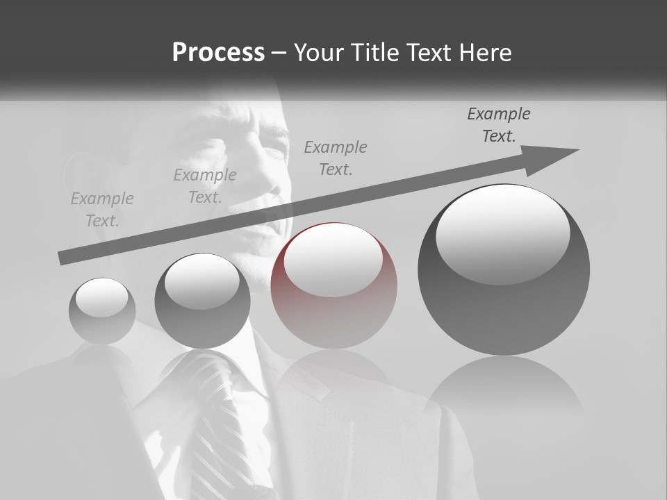 A Black And White Photo Of The President Of The United States PowerPoint Template