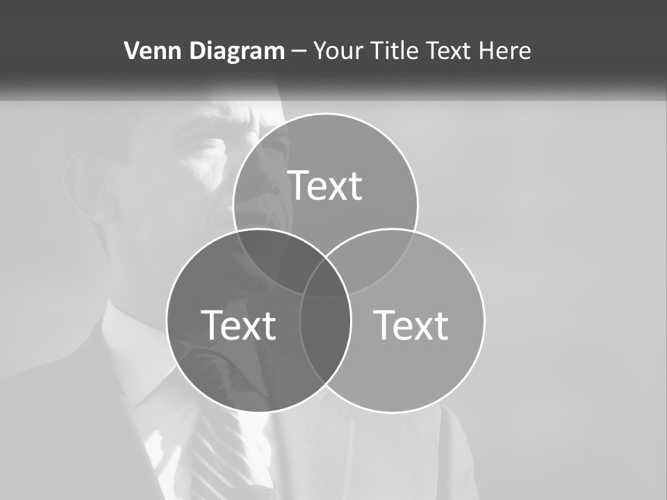 A Black And White Photo Of The President Of The United States PowerPoint Template