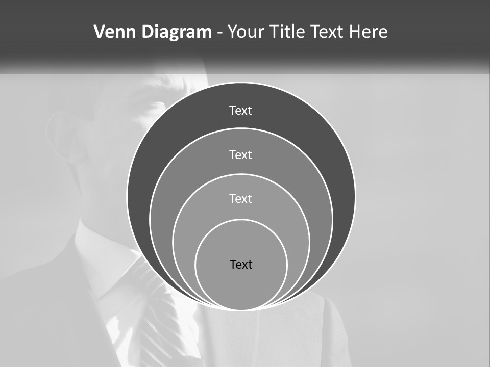 A Black And White Photo Of The President Of The United States PowerPoint Template