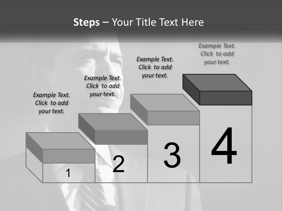 A Black And White Photo Of The President Of The United States PowerPoint Template