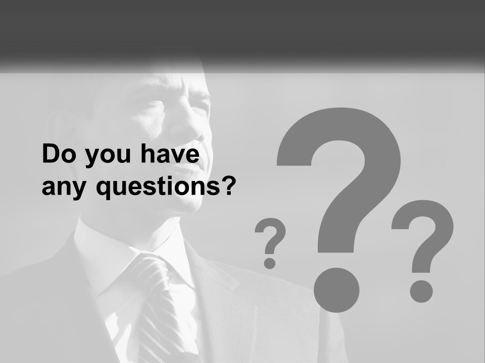 A Black And White Photo Of The President Of The United States PowerPoint Template