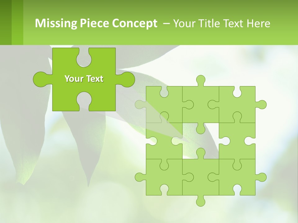 A Green Leaf On A Tree With The Sky In The Background PowerPoint Template