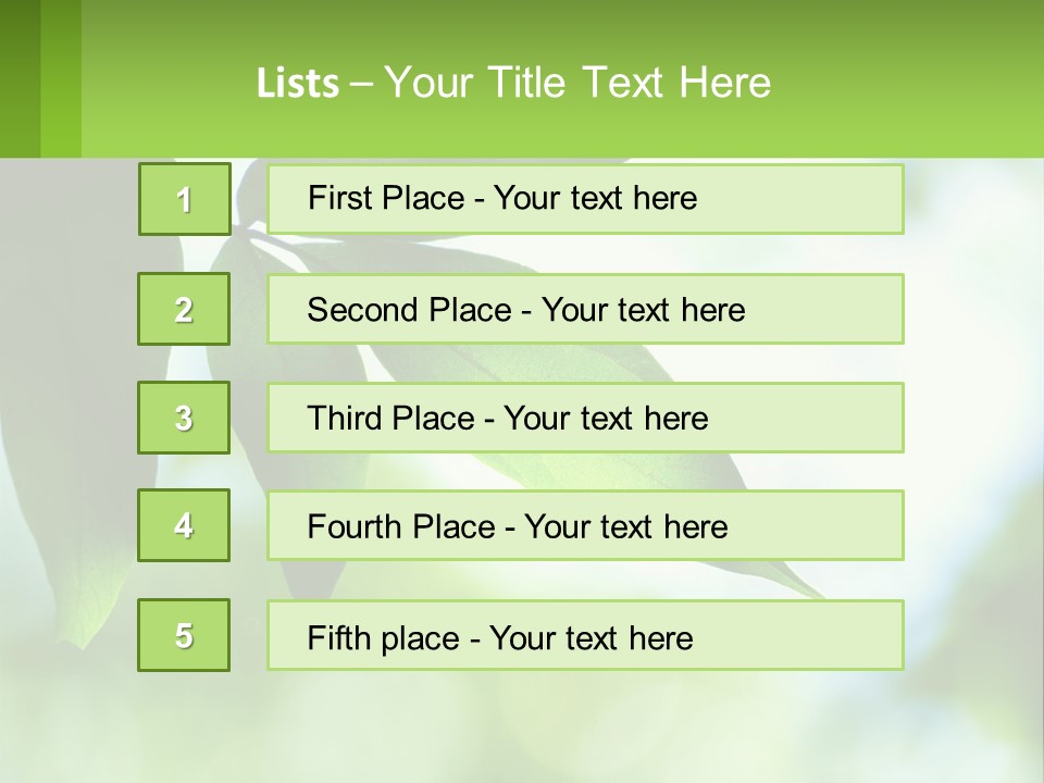 A Green Leaf On A Tree With The Sky In The Background PowerPoint Template