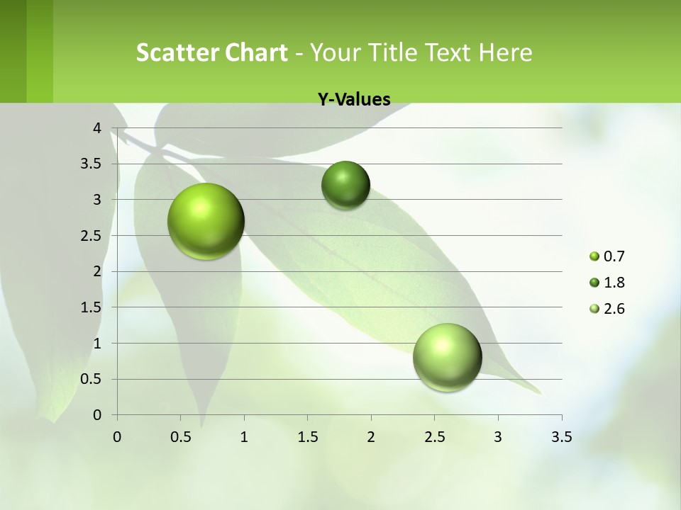 A Green Leaf On A Tree With The Sky In The Background PowerPoint Template
