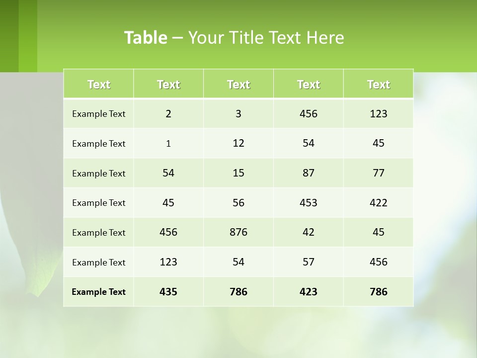 A Green Leaf On A Tree With The Sky In The Background PowerPoint Template