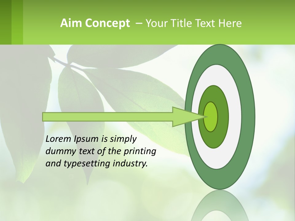 A Green Leaf On A Tree With The Sky In The Background PowerPoint Template