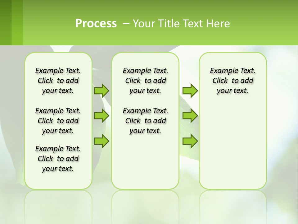 A Green Leaf On A Tree With The Sky In The Background PowerPoint Template
