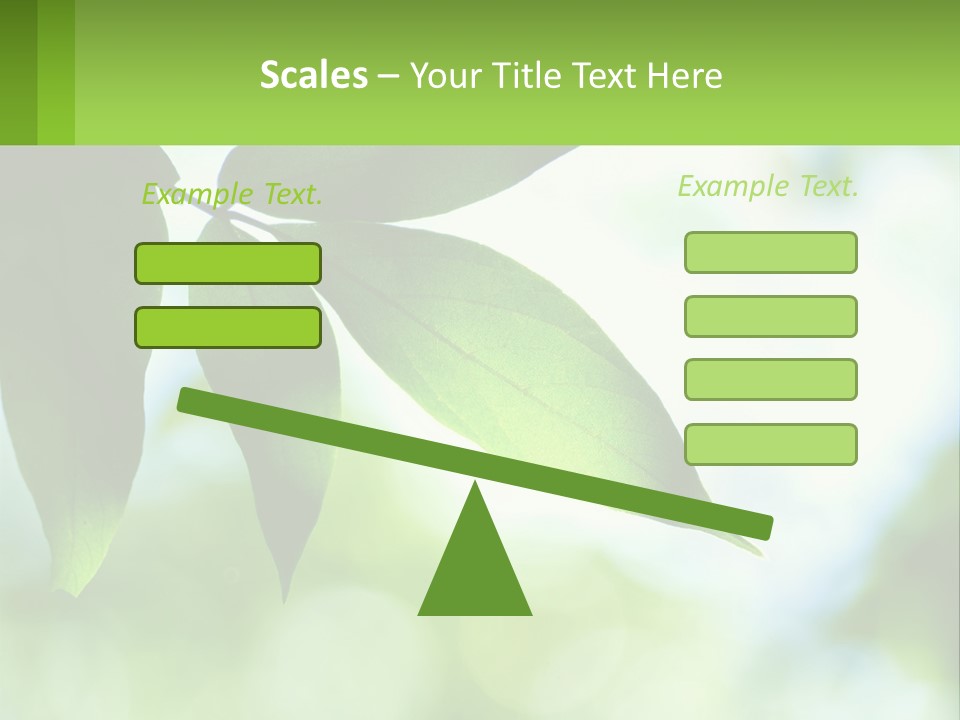 A Green Leaf On A Tree With The Sky In The Background PowerPoint Template