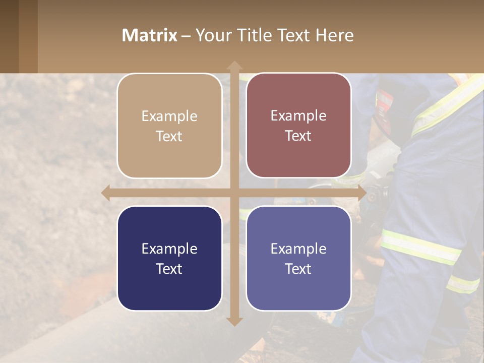 A Couple Of Men Working On A Pipe PowerPoint Template