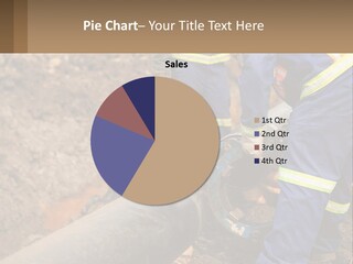 A Couple Of Men Working On A Pipe PowerPoint Template