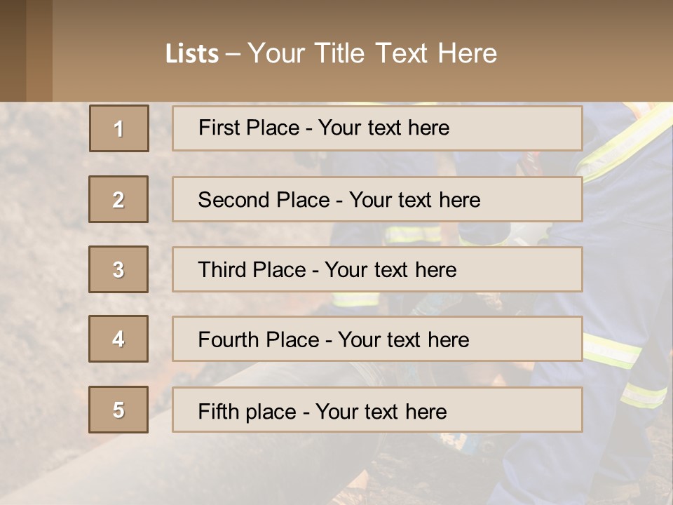 A Couple Of Men Working On A Pipe PowerPoint Template
