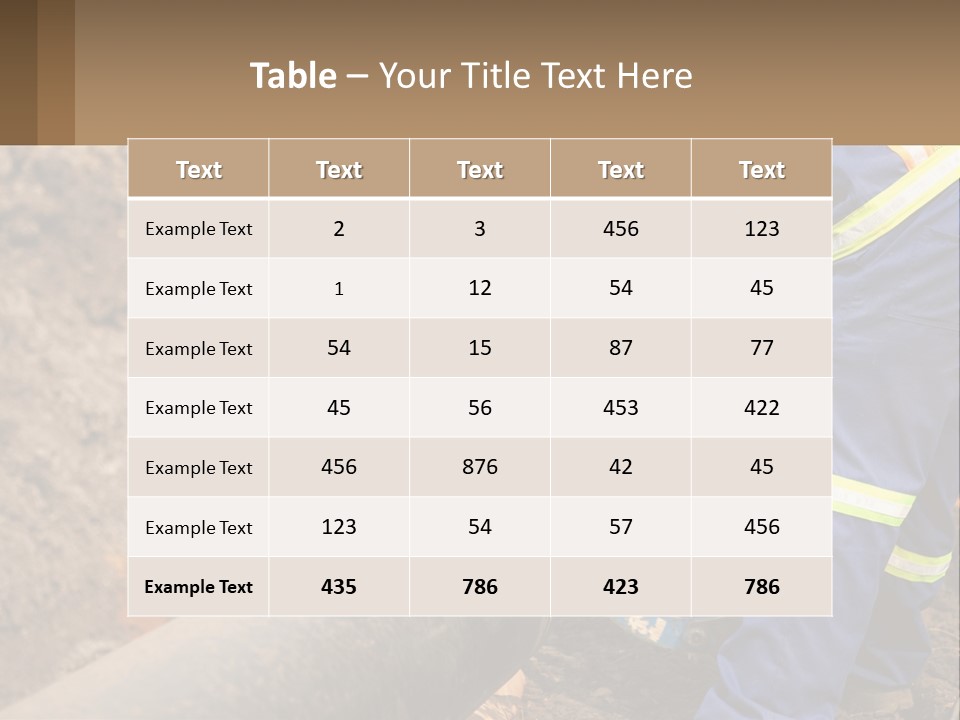 A Couple Of Men Working On A Pipe PowerPoint Template