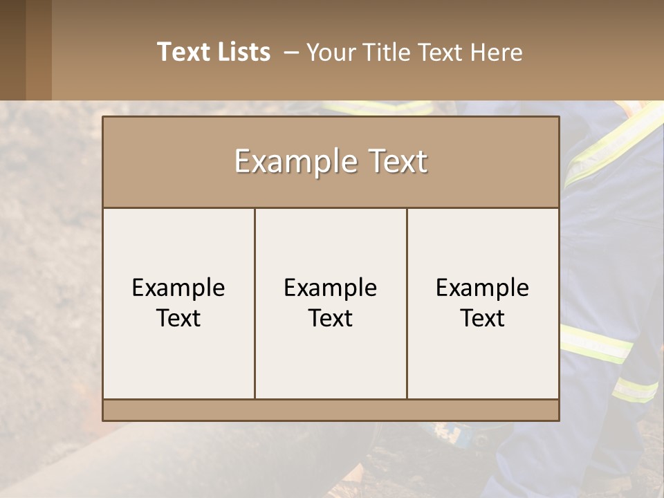 A Couple Of Men Working On A Pipe PowerPoint Template